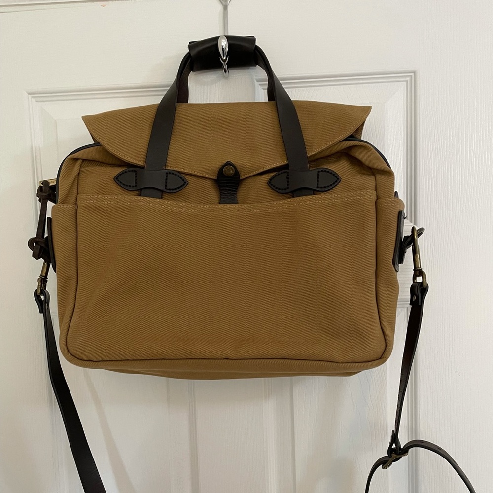 FILSON original RUGGED TWILL ORIGINAL BRIEFCASE in Tan